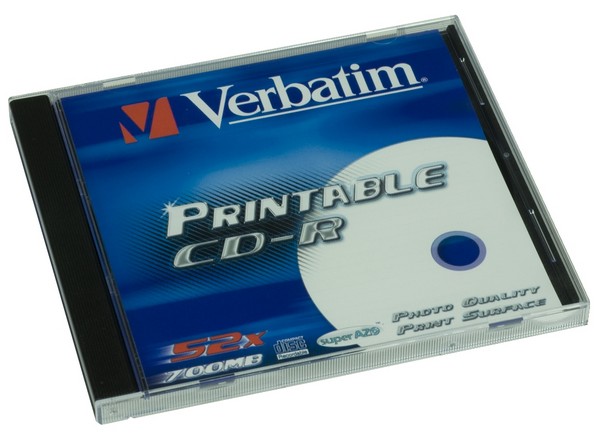 CDR000001VE - CD-R Verbatim jewel case printable - 