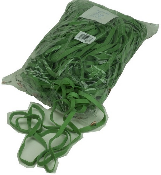 ELA001050PI - Elastici a fettuccia in gomma colore verde - 