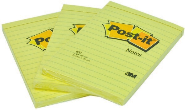 POS000090NO - Post-it 3M Note 660 15.2X10.2 Giallo Canary - 