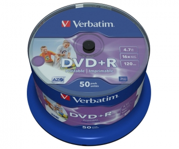 DVD+R Verbatim printable spindle cf.50