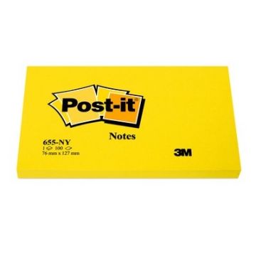Post-it 3M 655 76X127 Giallo Neon