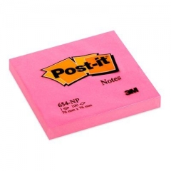 POS000011FX - Post-It 3M 654 76x76 Rosa NEON - 