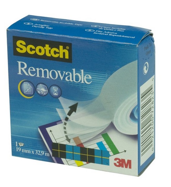 ADE000203RE - SCOTCH 3M MAGIC rimovibile - 