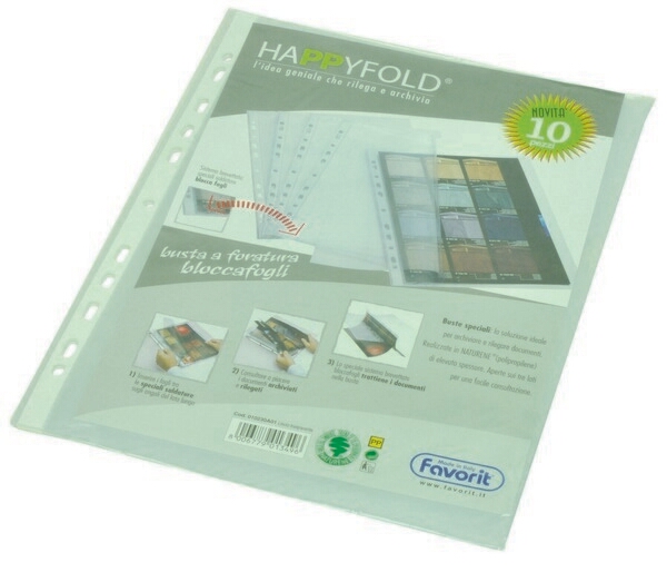 BPL000910HF - Buste con foratura universale FAVORIT HAPPYFOLD - 