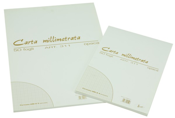 CLU000401CM - Carta millimetrata opaca - 