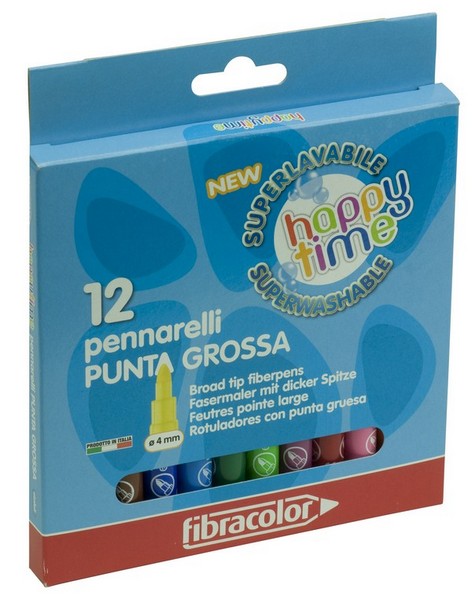 PEN000408SC - Pennarelli colorati Hi-Text Coloritone CF.12 punta grossa - 