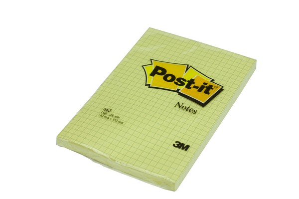 POS000041GI - Post-It 3M 662 102X152 Quadretti - 