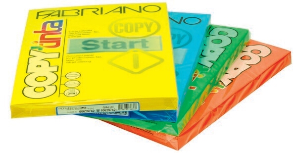 XER000308RS - Carta Fabriano CopyTinta Unicolor 160 gr (colori forti) - 