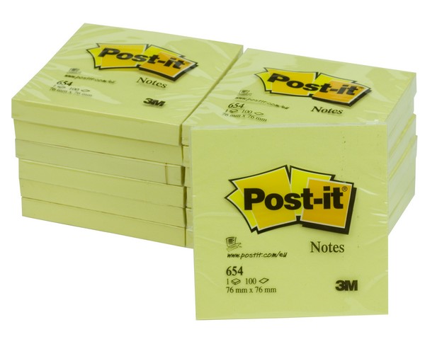 POST-IT 3M 654 76X76 GIALLO