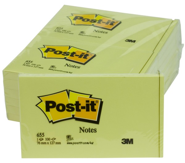 POST-IT 3M 655 76X127 GIALLO