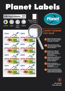 Etichette per stampanti ink-jet, laser e fotocopiatrici