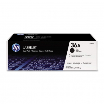 KIT 2 Toner HP 36A CB436D Nero